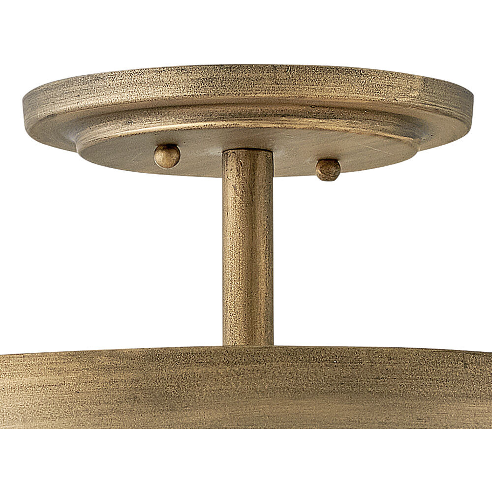 Dune LED 16 inch Burnished Gold Foyer Light Ceiling Light, Semi-Flush Mount