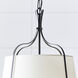 AH by Alexa Hampton Leander 3 Light Smith Steel Pendant Ceiling Light