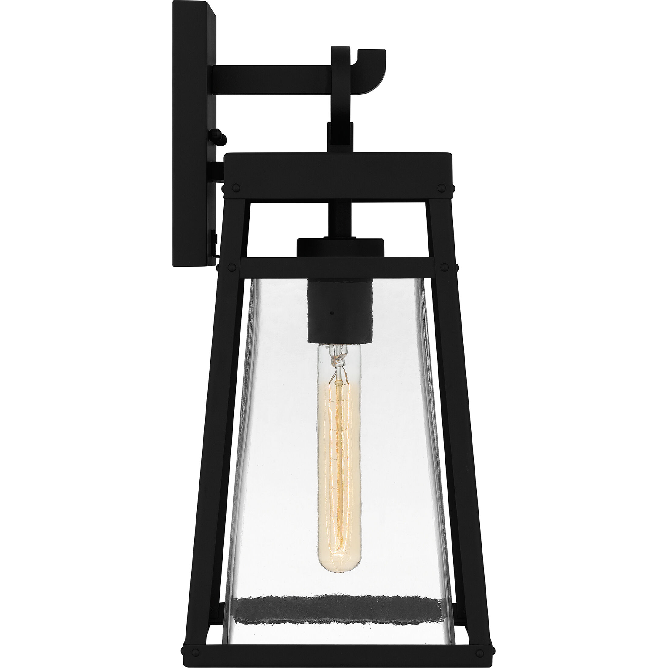 Godfrey 1 Light 17 inch Matte Black Outdoor Wall Lantern