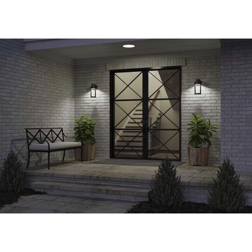 Z-1030 LED LED 12 inch Textured Black Outdoor Wall Lantern, Small, Progress LED
