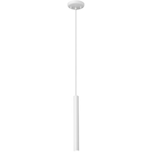 Pipeline 1 Light 1.25 inch Matte White Pendant Ceiling Light