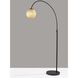 Nolan 71.5 inch 60.00 watt Black Arc Floor Lamp Portable Light