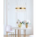 Dallas 14 Light 20 inch Gold Chandelier Ceiling Light