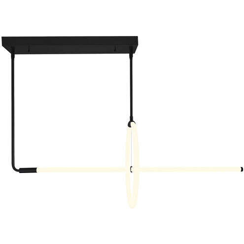 Hoops LED 40 inch Black Island/Pool Table Light Ceiling Light