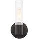 Fusion Collection - Rimini Family 1 Light 4.25 inch Matte Black ADA Wall Sconce Wall Light, EVOLV