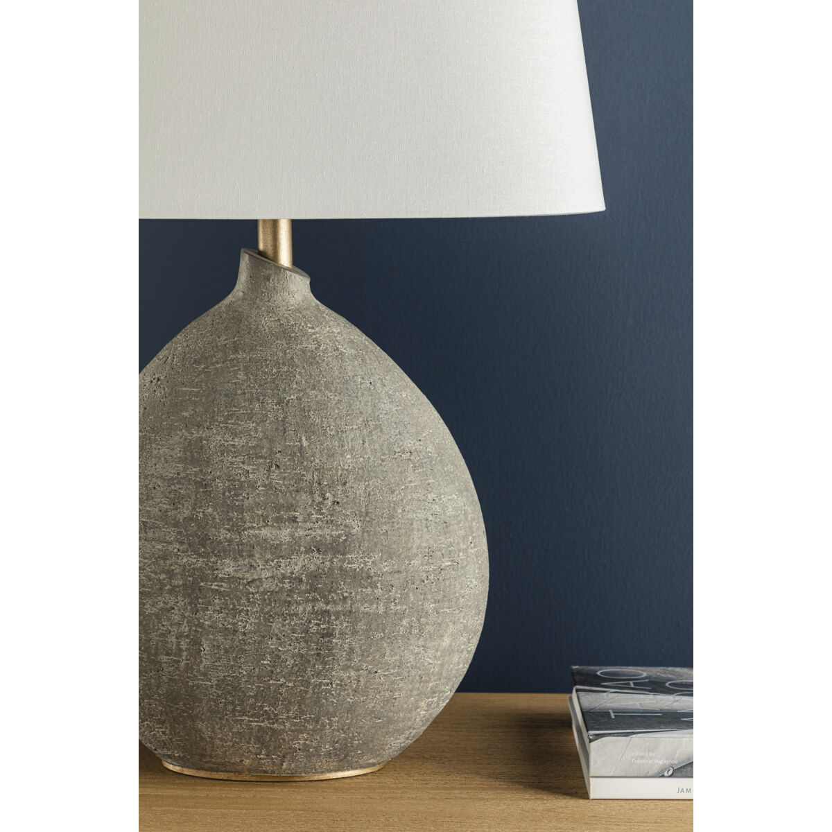 Denali 28.5 inch 75 watt Gray Table Lamp Portable Light