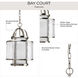 Bay Court 1 Light 11.75 inch Brushed Nickel Foyer Pendant Ceiling Light