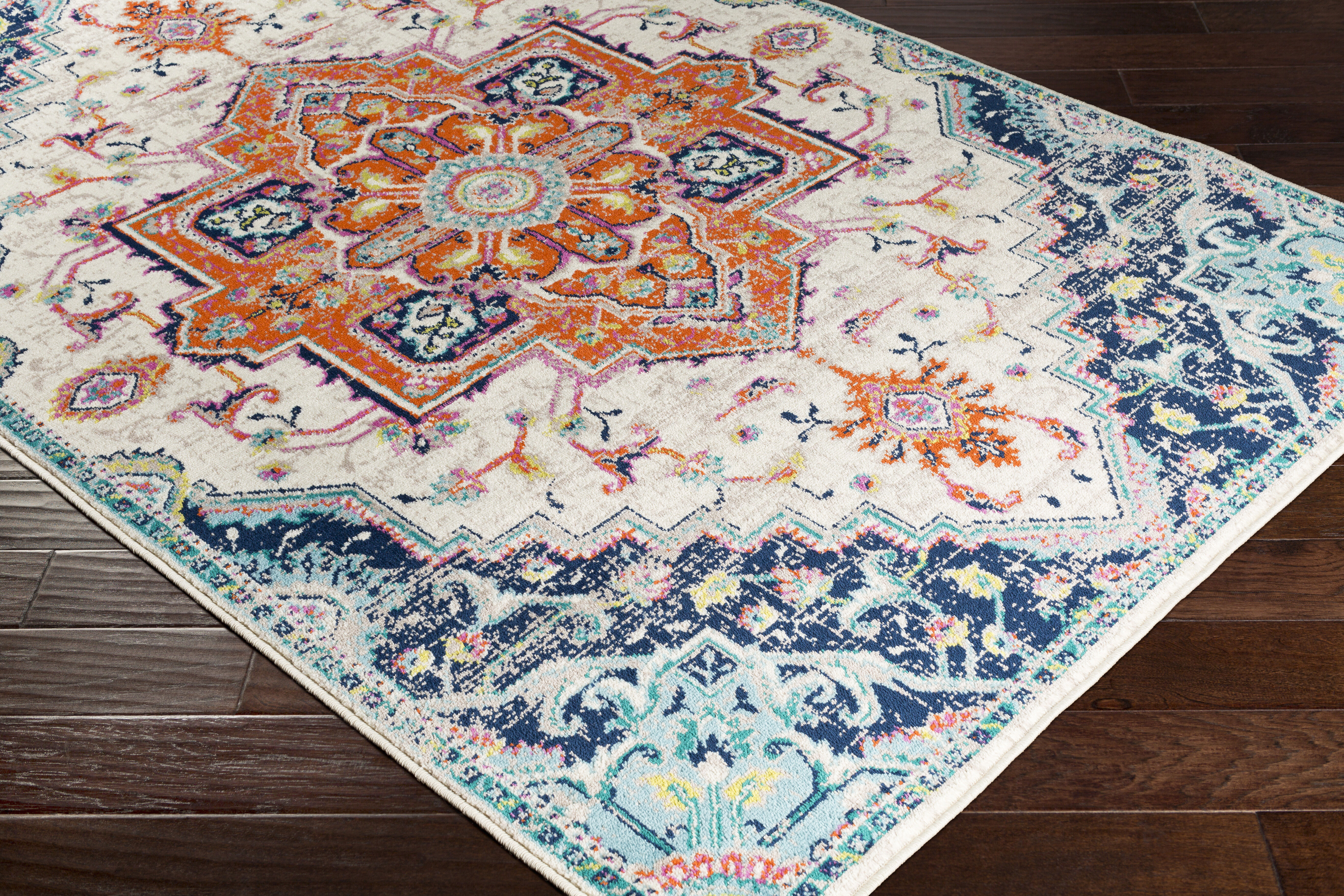 Paramount 91 X 26 inch Bright Orange Rug in 2.5 x 8, Runner