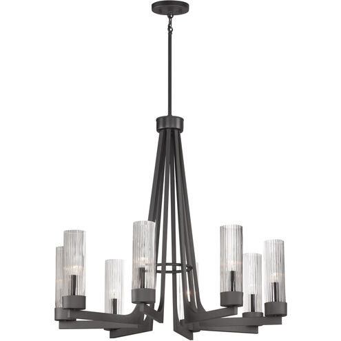 Delos 8 Light 30 inch Anthracite Chandelier Ceiling Light