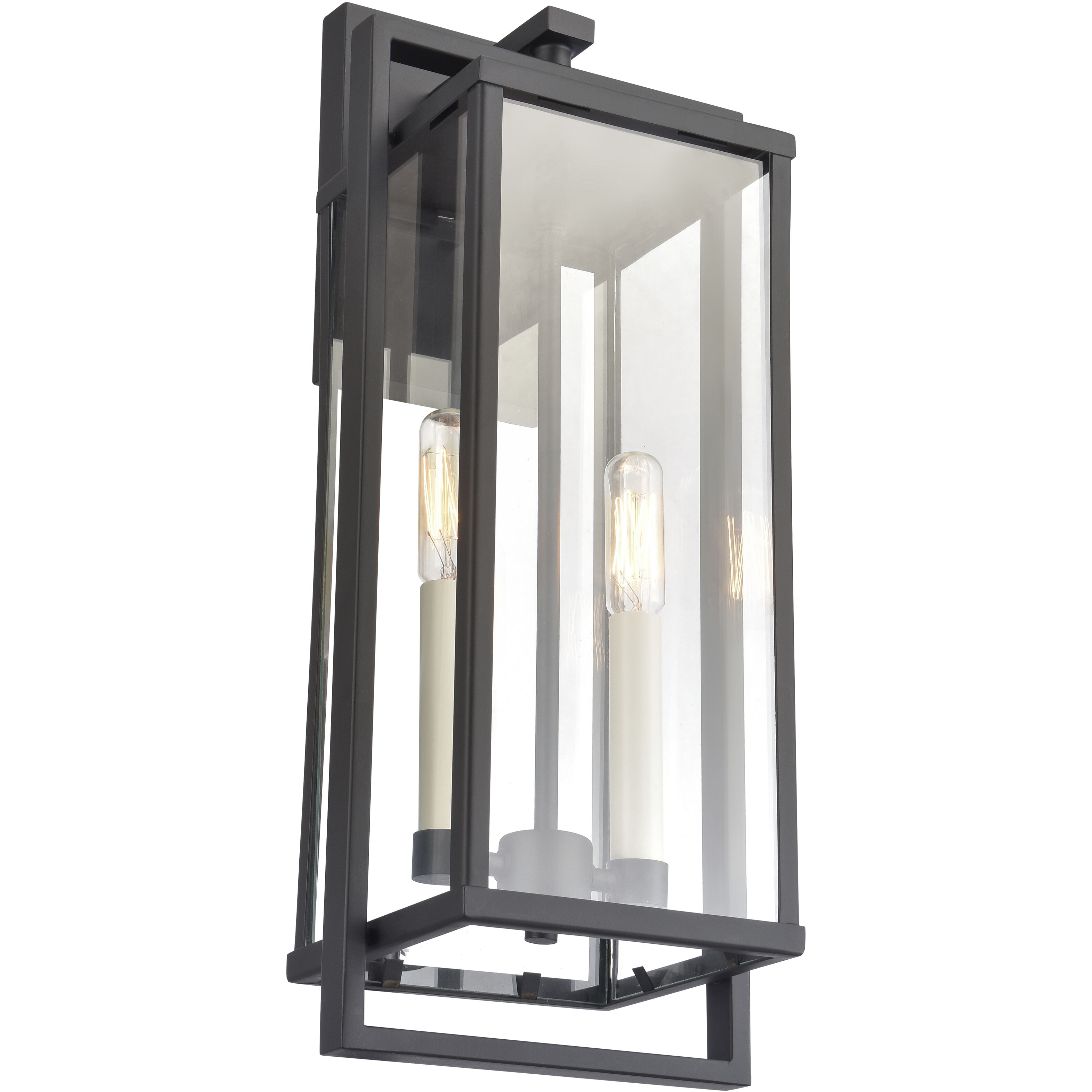 Gladwyn 2 Light 19.25 inch Matte Black Outdoor Sconce