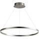 Circulo LED 32 inch Satin Nickel Pendant Ceiling Light