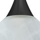 Domi 1 Light Black Cord Pendant Ceiling Light