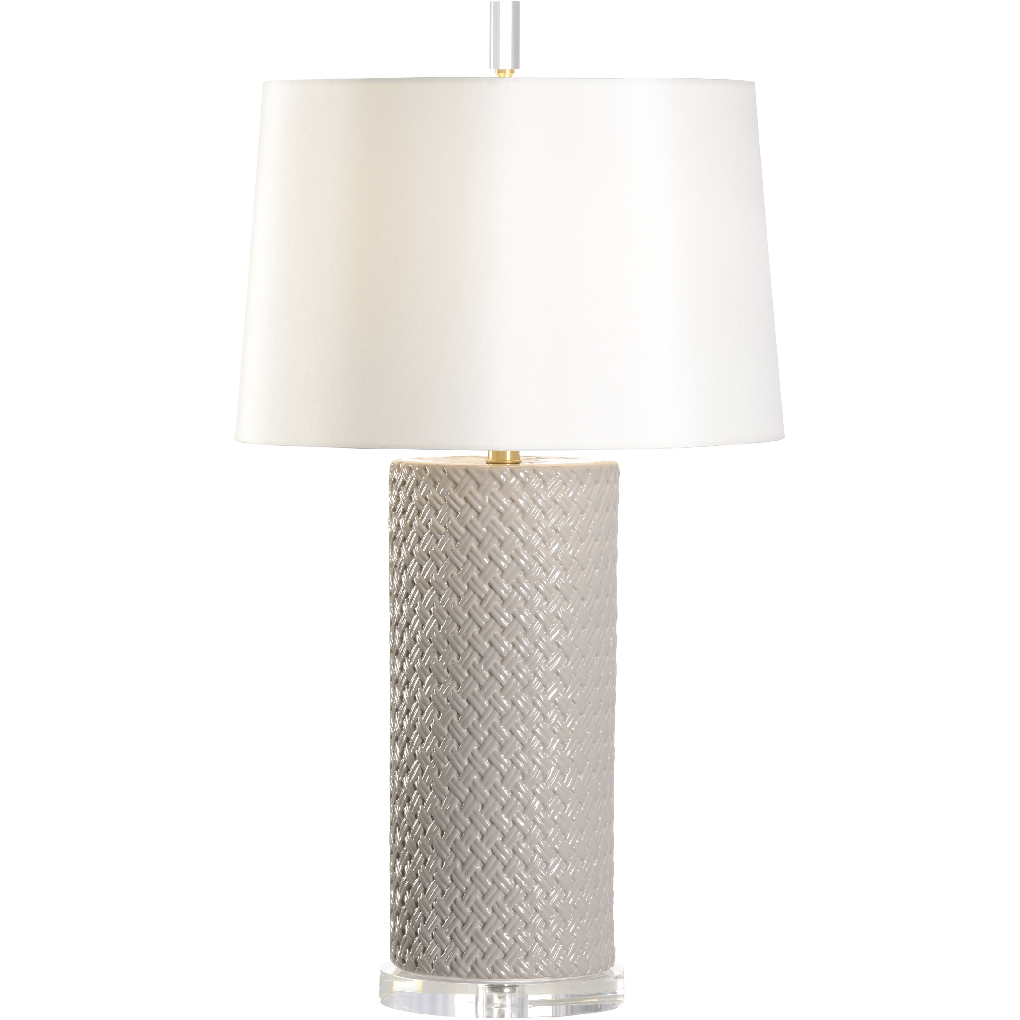 A Tisket A Tasket 21.5 inch 100.00 watt Gray Table Lamp Portable Light