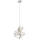 Hedron 1 Light 9 inch White Pendant Ceiling Light