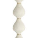 Nicole 68 inch 150.00 watt Ivory and Antique Brass Floor Lamp Portable Light