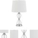 Eden 23.5 inch 150.00 watt Chrome Table Lamp Portable Light