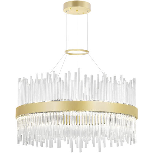 Genevieve LED 24 inch Medallion Gold Chandelier Ceiling Light