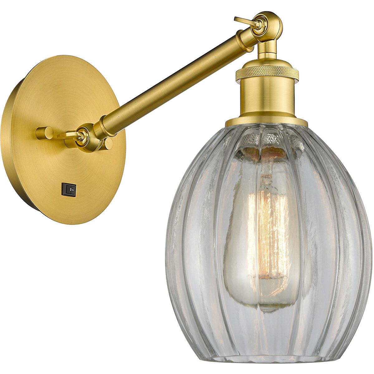 Ballston Eaton 1 Light 6 inch Satin Gold Sconce Wall Light
