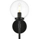 Ingrid 1 Light 6 inch Black Bath Sconce Wall Light
