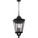 Cotswold Lane 3 Light 12 inch Black Outdoor Pendant, Medium
