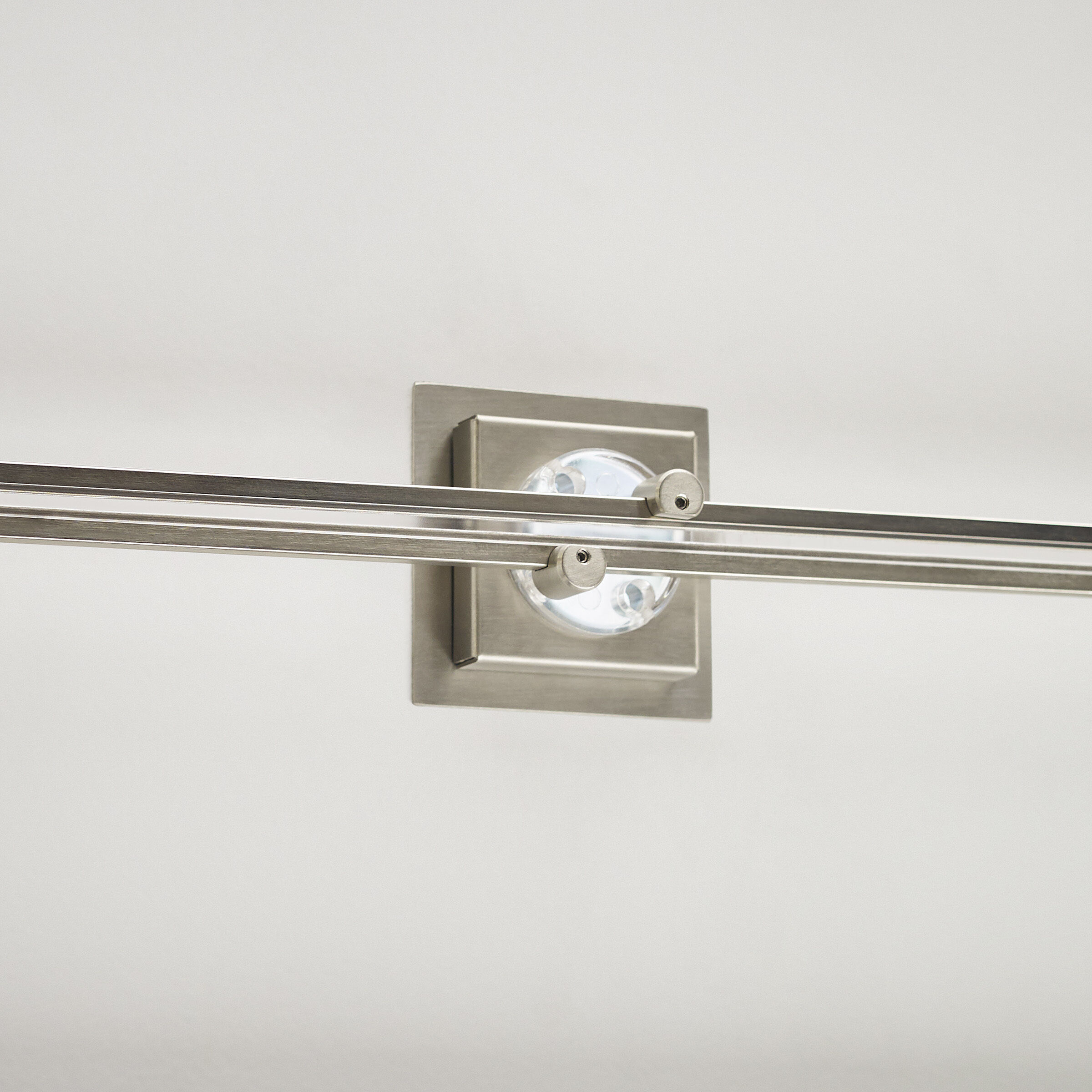 MonoRail Satin Nickel Rail Single-Feed Canopy Ceiling Light