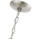Wentworth 3 Light 12 inch Brushed Nickel Outdoor Pendant Lantern, Large