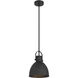 London 1 Light 9 inch Matte Black Pendant Ceiling Light