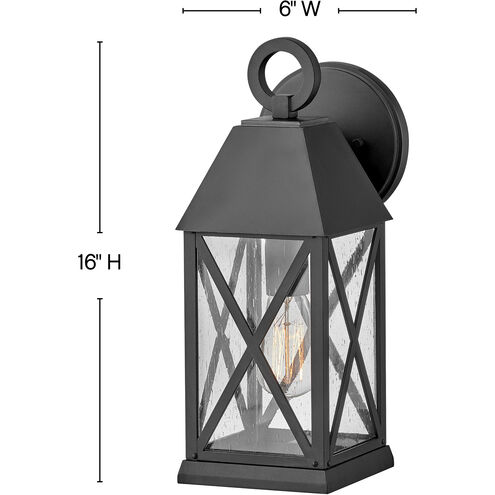 Briar LED 16 inch Museum Black Outdoor Wall Mount Lantern