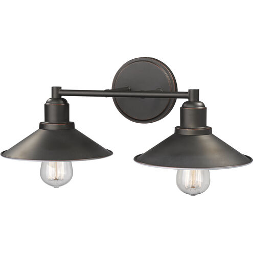 Casa 2 Light 18 inch Olde Bronze Vanity Wall Light in Olde Bronze Steel