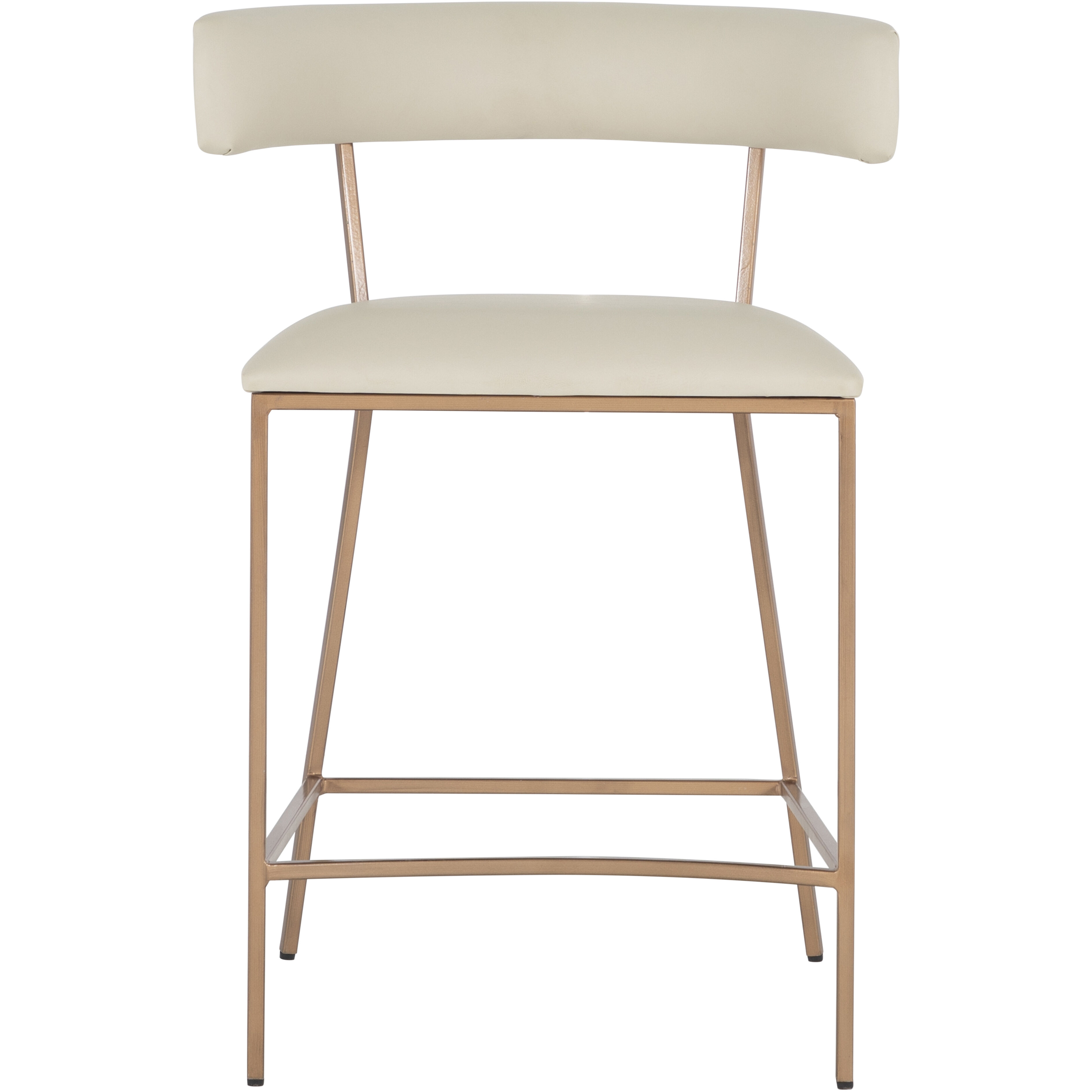 Matlock 36.75 inch White & Ivory / Yellow Bar Counter Stool