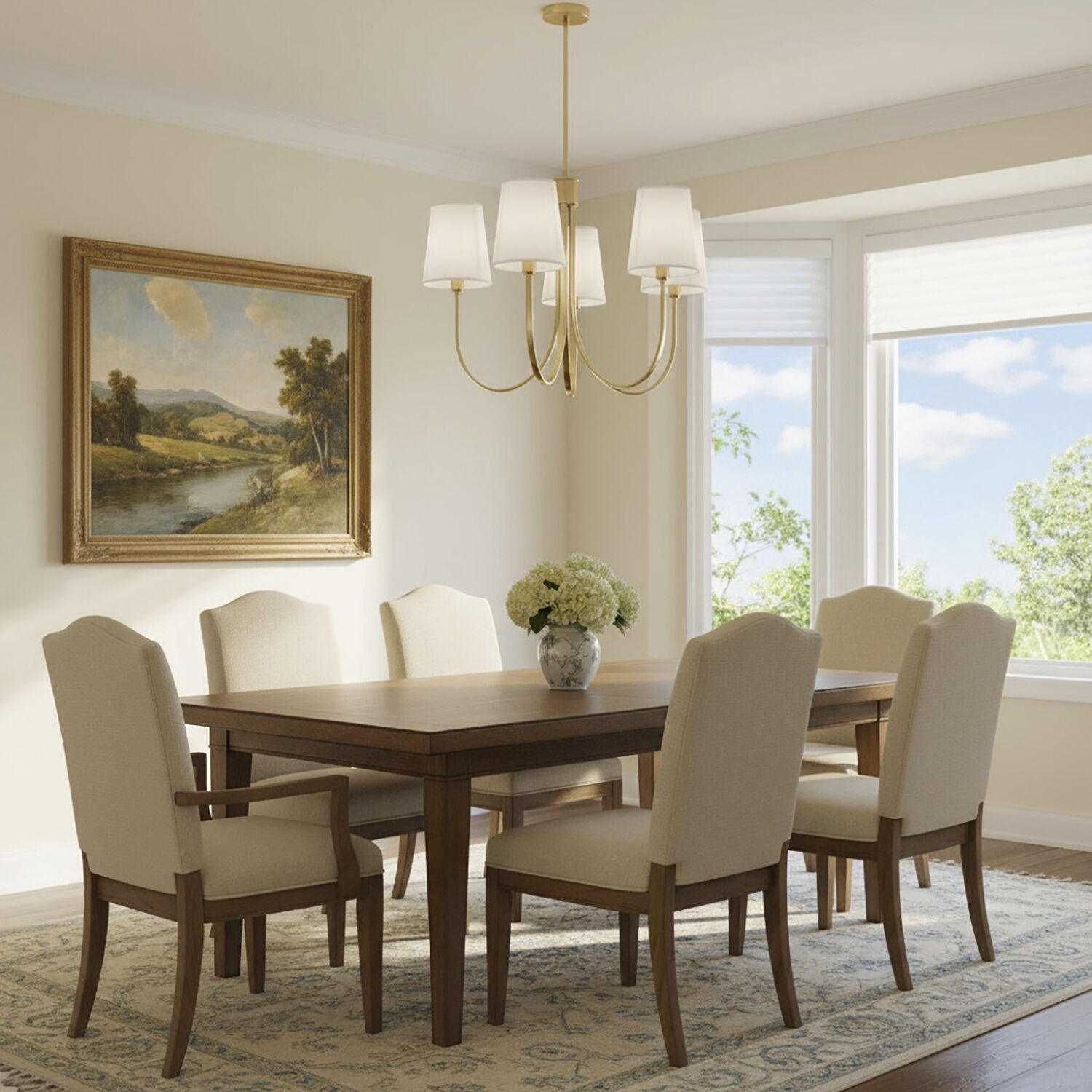 Rhythm LED 27.6 inch Brushed Gold Chandelier Ceiling Light