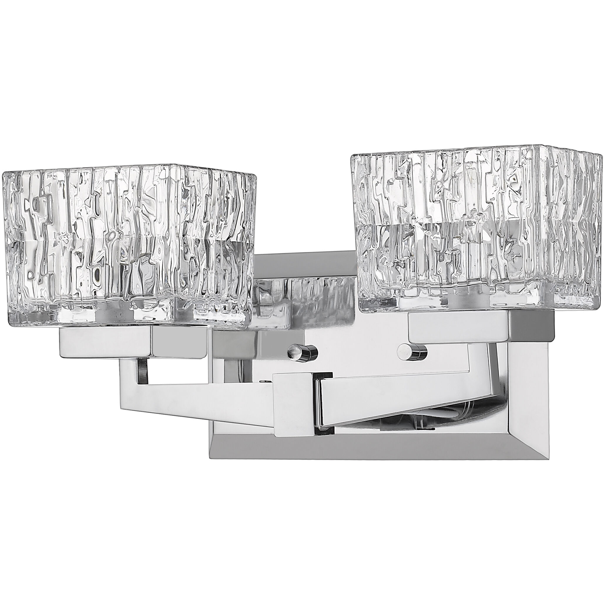 Rubicon 2 Light 13.5 inch Chrome Vanity Wall Light in G9