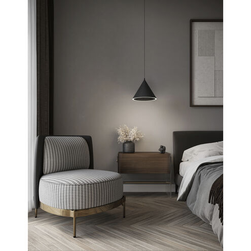 Abyss LED 9.5 inch Black Mini Pendant Ceiling Light