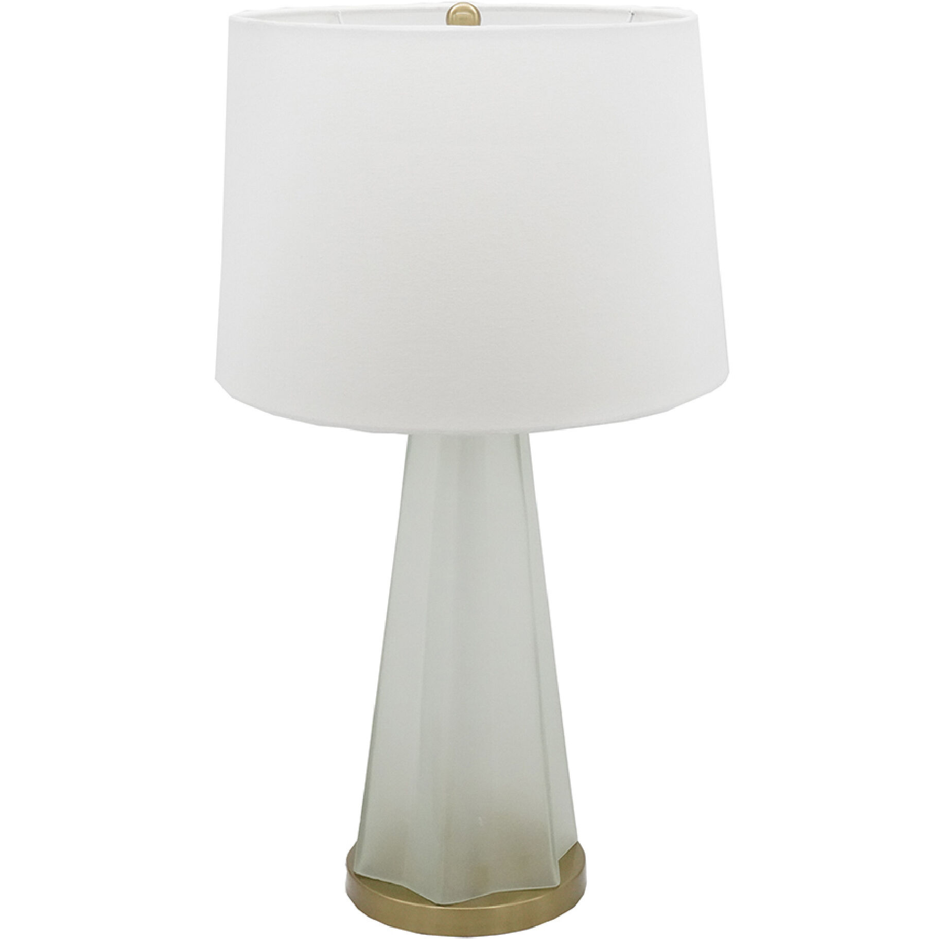 Nikolas 29.5 inch 60 watt White and Gold Table Lamp Portable Light