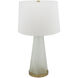Nikolas 29.5 inch 60 watt White and Gold Table Lamp Portable Light