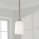 Lawson 1 Light 5 inch Aged Brass Pendant Ceiling Light