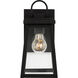 Founders 1 Light 11.5 inch Black Outdoor Wall Lantern