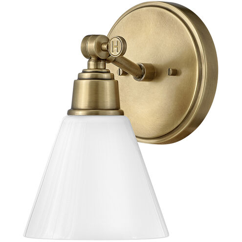 Arti 1 Light 7 inch Heritage Brass Vanity Light Wall Light