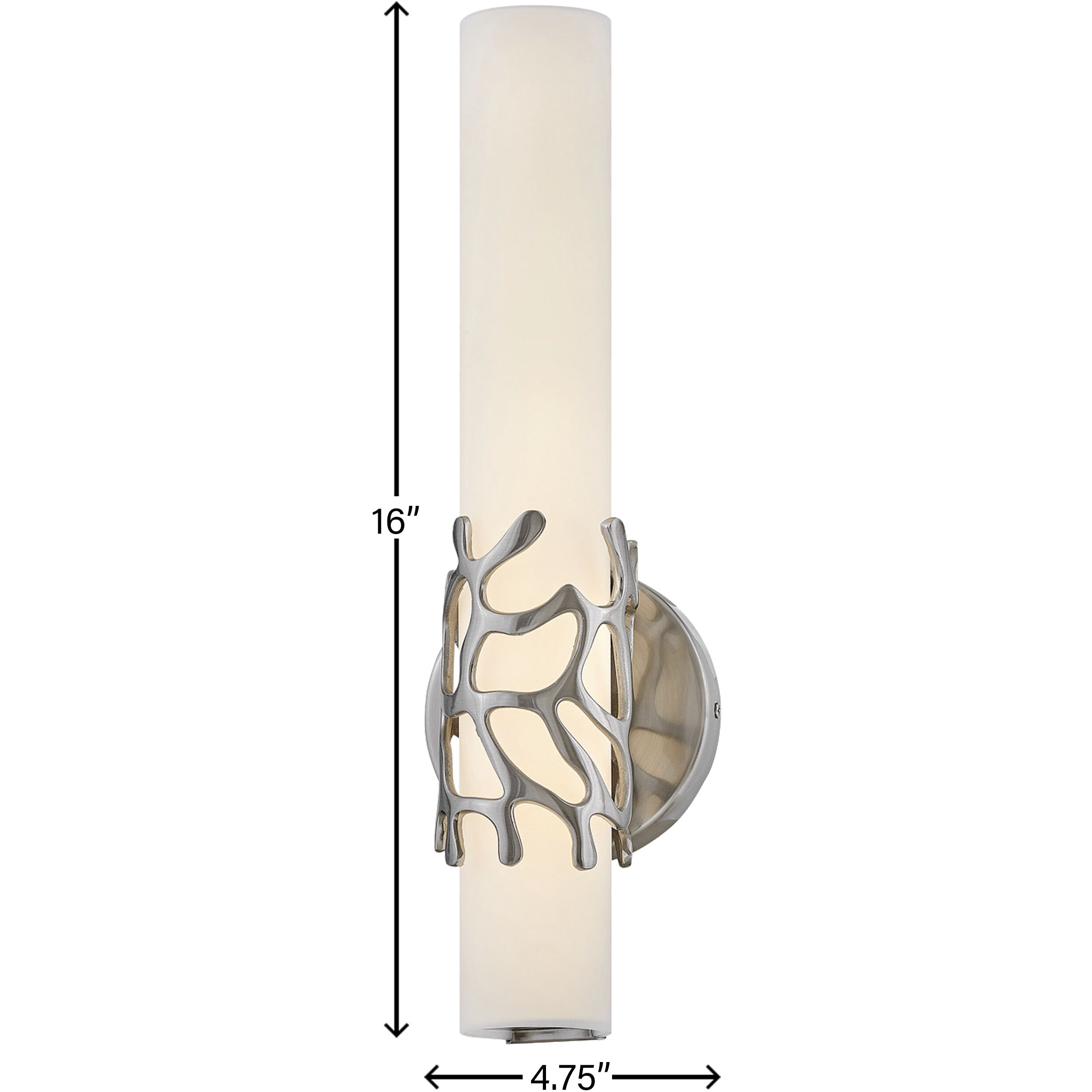 Lyra LED 5 inch Brushed Nickel Bath Light Wall Light