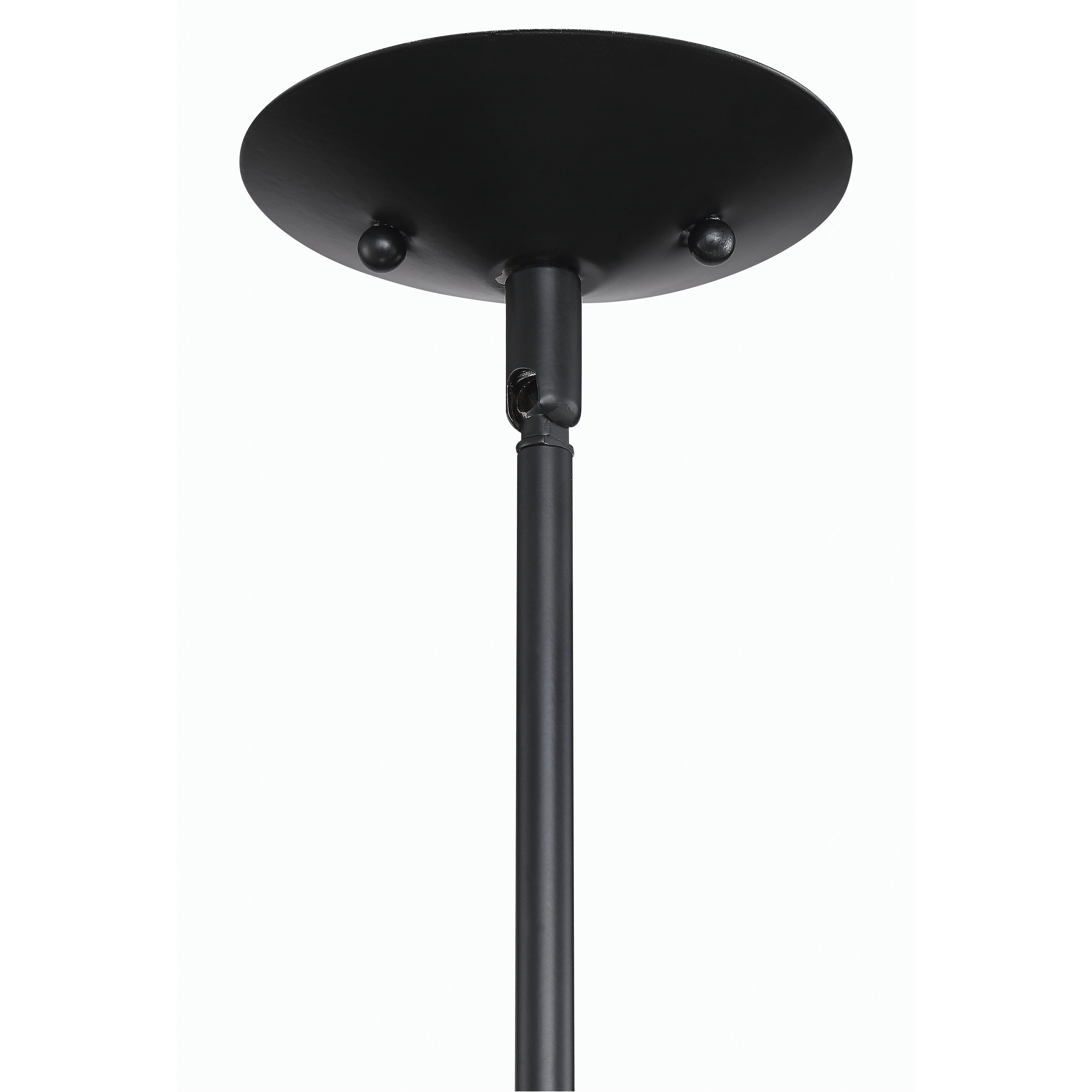 Orion 9 Light 30 inch Flat Black Chandelier Ceiling Light