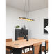 Maestro LED 37.75 inch Black Linear Pendant Ceiling Light