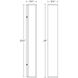 Sideways LED 24 inch Textured White Indoor-Outdoor Sconce, Inside-Out