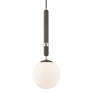 Brielle 1 Light 10 inch Polished Nickel Pendant Ceiling Light