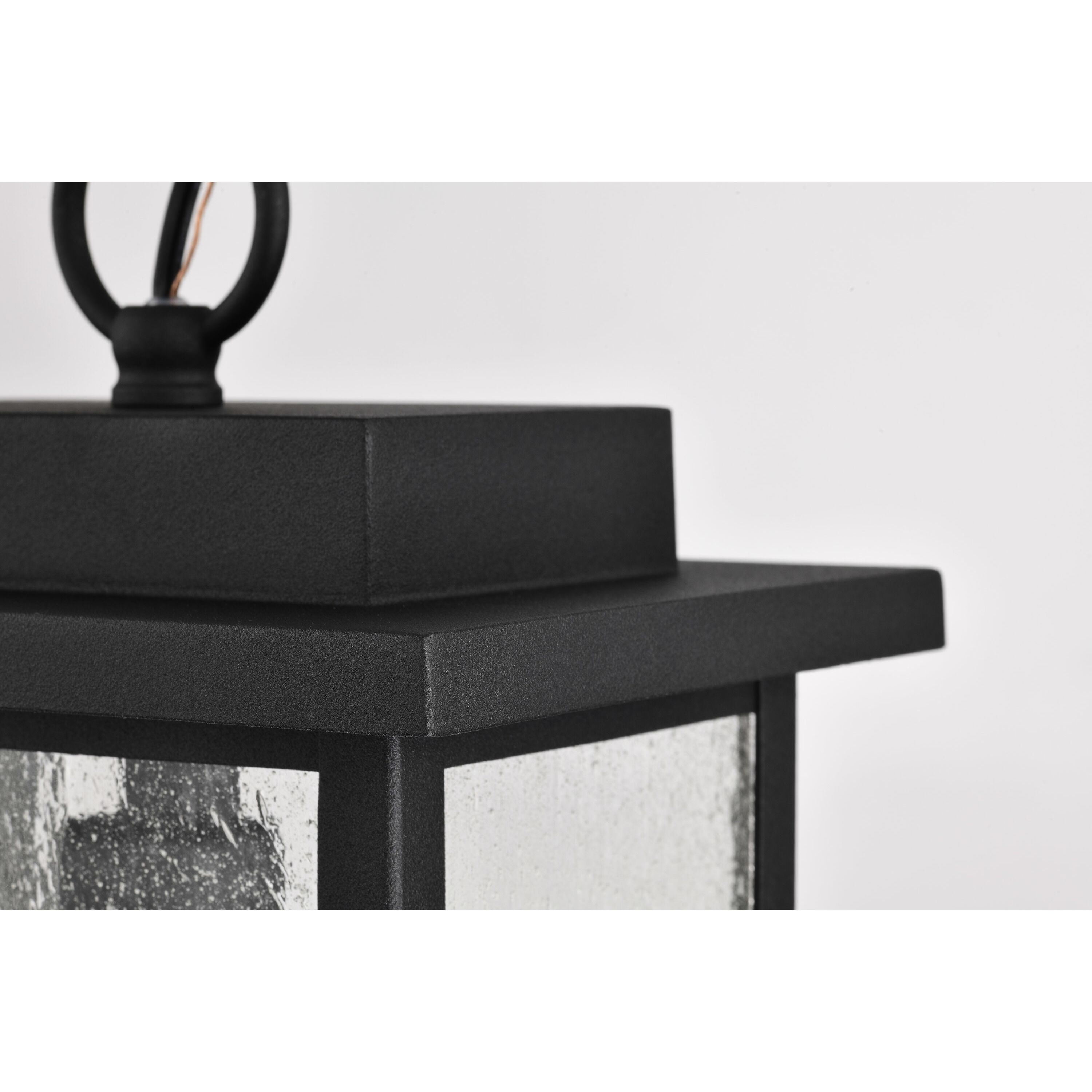 Sullivan 9 inch Matte Black Outdoor Hanging Lantern
