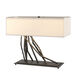 Brindille 16.5 inch 60 watt Black Table Lamp Portable Light in Natural Anna