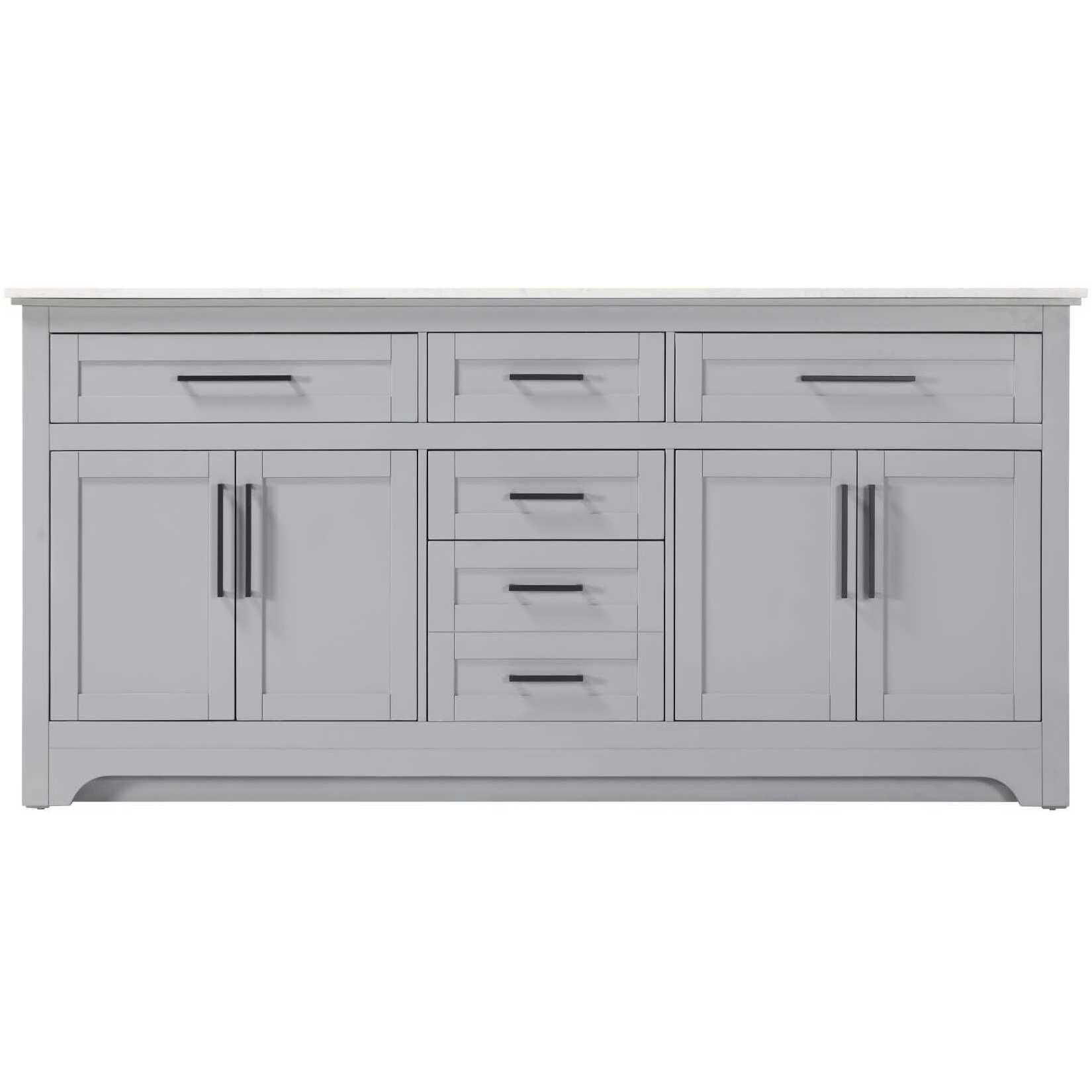 Remington 72 X 35 inch Grey Bathroom Vanity Cabinet