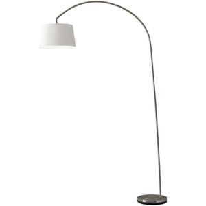 Goliath 83 inch 150.00 watt Satin Steel Arc Lamp Portable Light in Brushed Steel