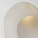 Kelly Wearstler Esculpa LED 12 inch Alabaster and Antique-Burnished Brass Rounded Wall Light