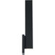 Mako LED 22 inch Black Outdoor Wall Light in 3500K