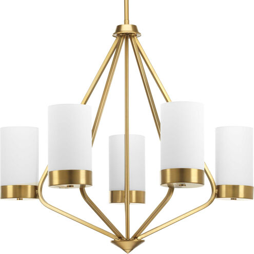 Elevate 5 Light 27 inch Brushed Bronze Chandelier Ceiling Light, Design Series